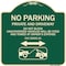 Signmission No Parking Private and Active Driveway Do Not Block Unauthorized Vehicles Will Be Cit, G-1818-23801 A-DES-G-1818-23801 - alternate 1